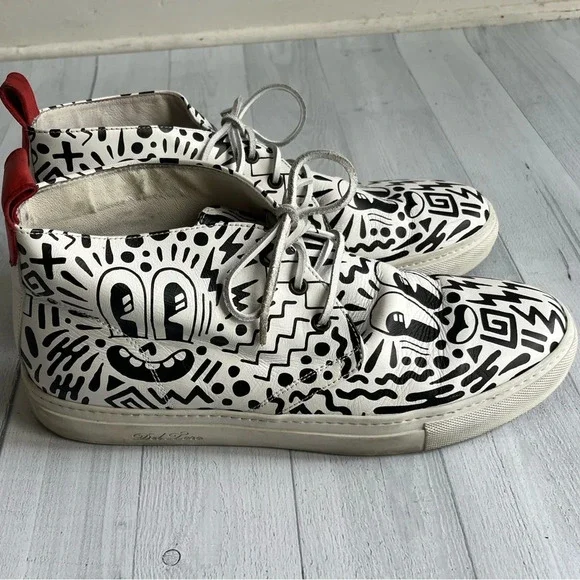 RARE DEL TORO x PEPSI LIVE FOR NOW Eduardo Hattie Graffiti Chukka Sneakers Sz 11 - Picture 5 of 11
